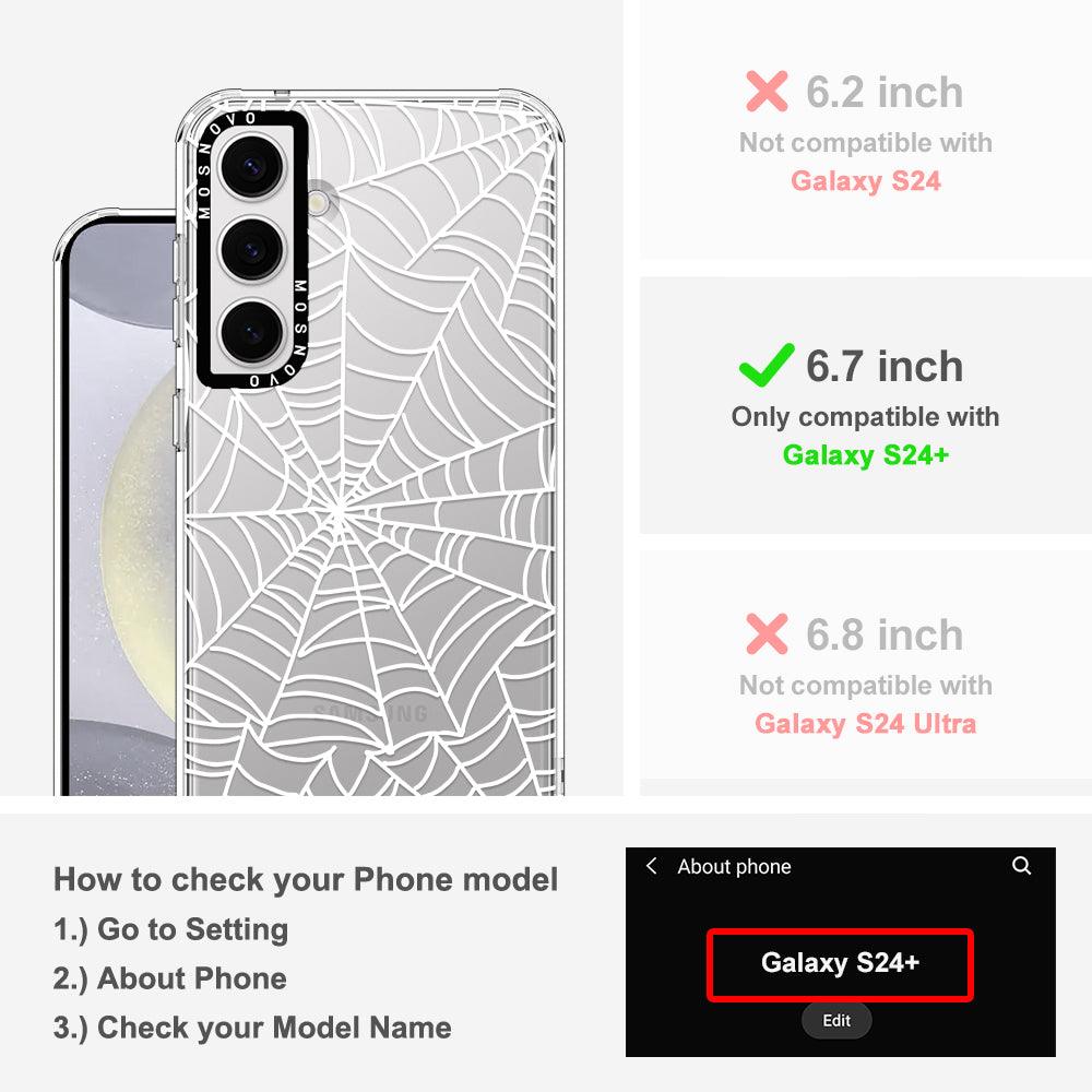 Spider Web Phone Case - Samsung Galaxy S24 Plus Case - MOSNOVO