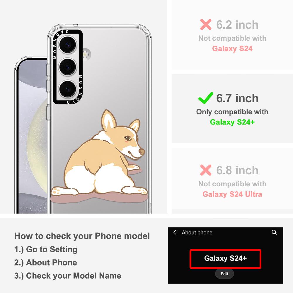 Corgi Butt Phone Case - Samsung Galaxy S24 Plus Case - MOSNOVO