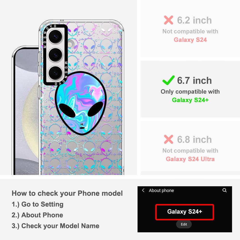 Space Alien Phone Case - Samsung Galaxy S24 Plus Case - MOSNOVO