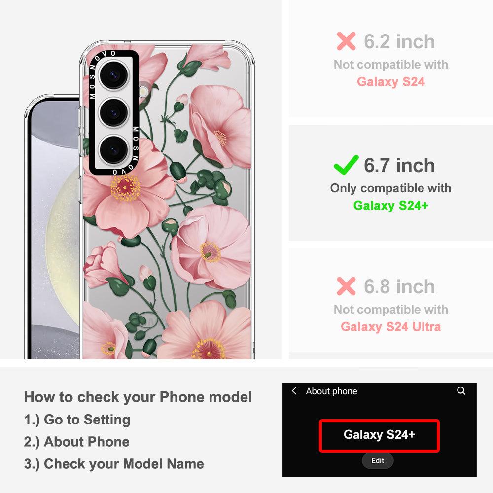 Calandrinia Phone Case - Samsung Galaxy S24 Plus Case - MOSNOVO
