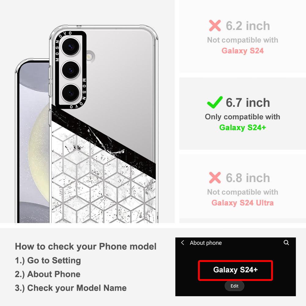 Marble Block Art Phone Case - Samsung Galaxy S24 Plus Case - MOSNOVO