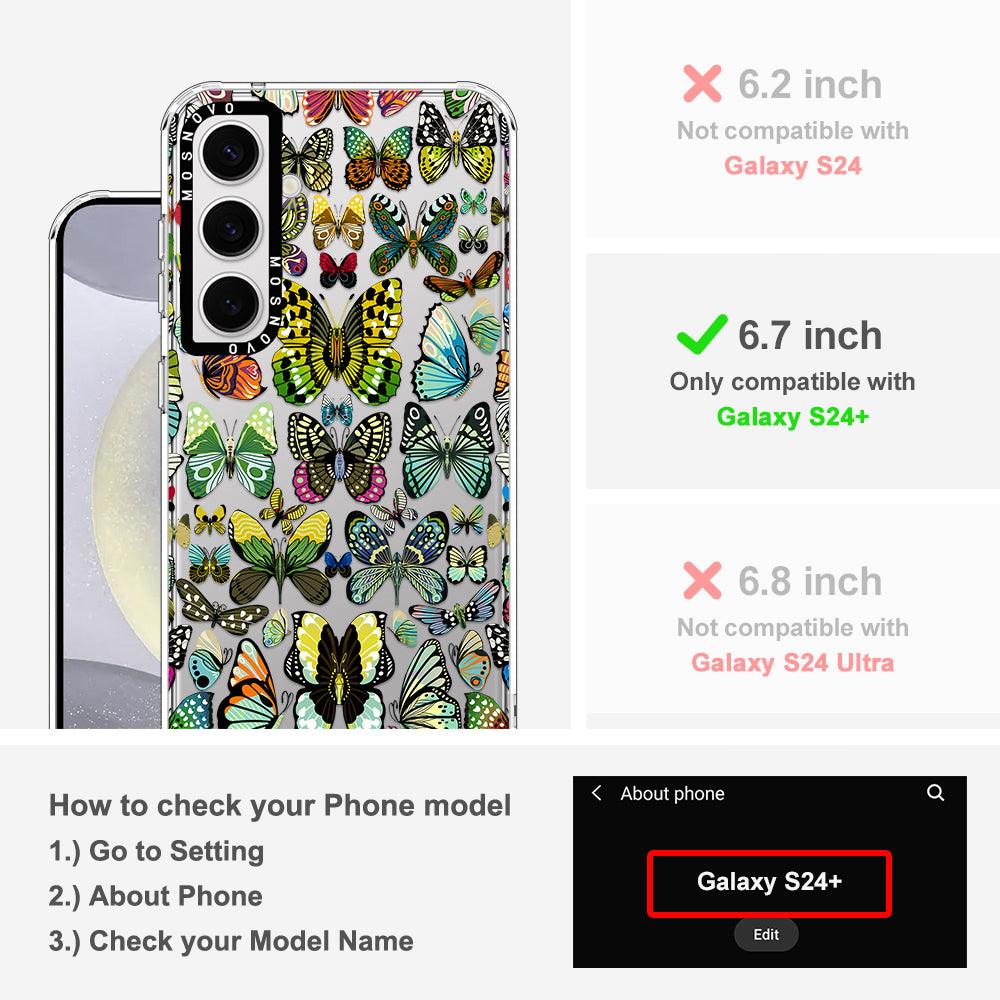 Butterflies Phone Case - Samsung Galaxy S24 Plus Case - MOSNOVO