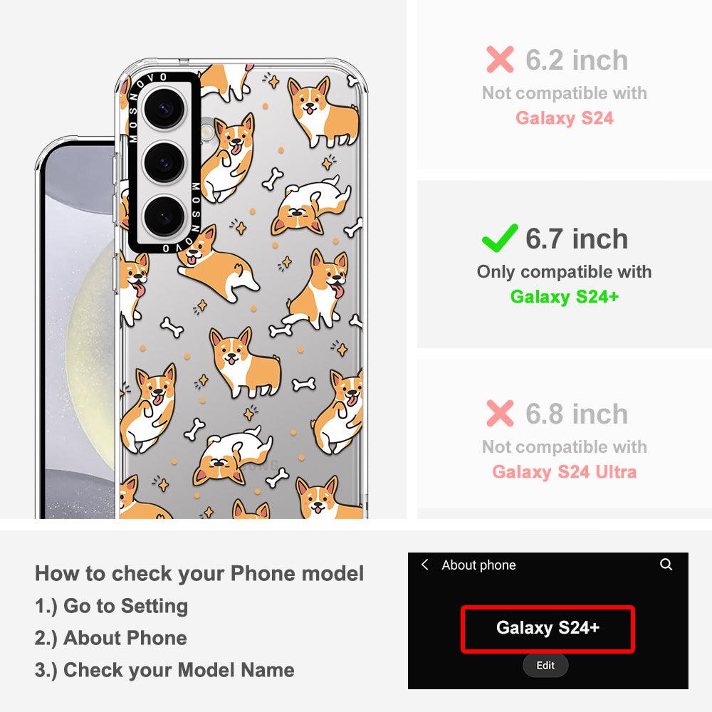 Cute Corgi Phone Case - Samsung Galaxy S24 Plus Case - MOSNOVO