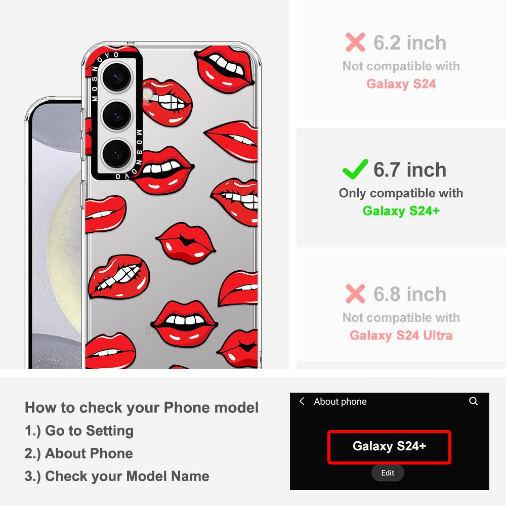 Hot Lips Phone Case - Samsung Galaxy S24 Plus Case - MOSNOVO