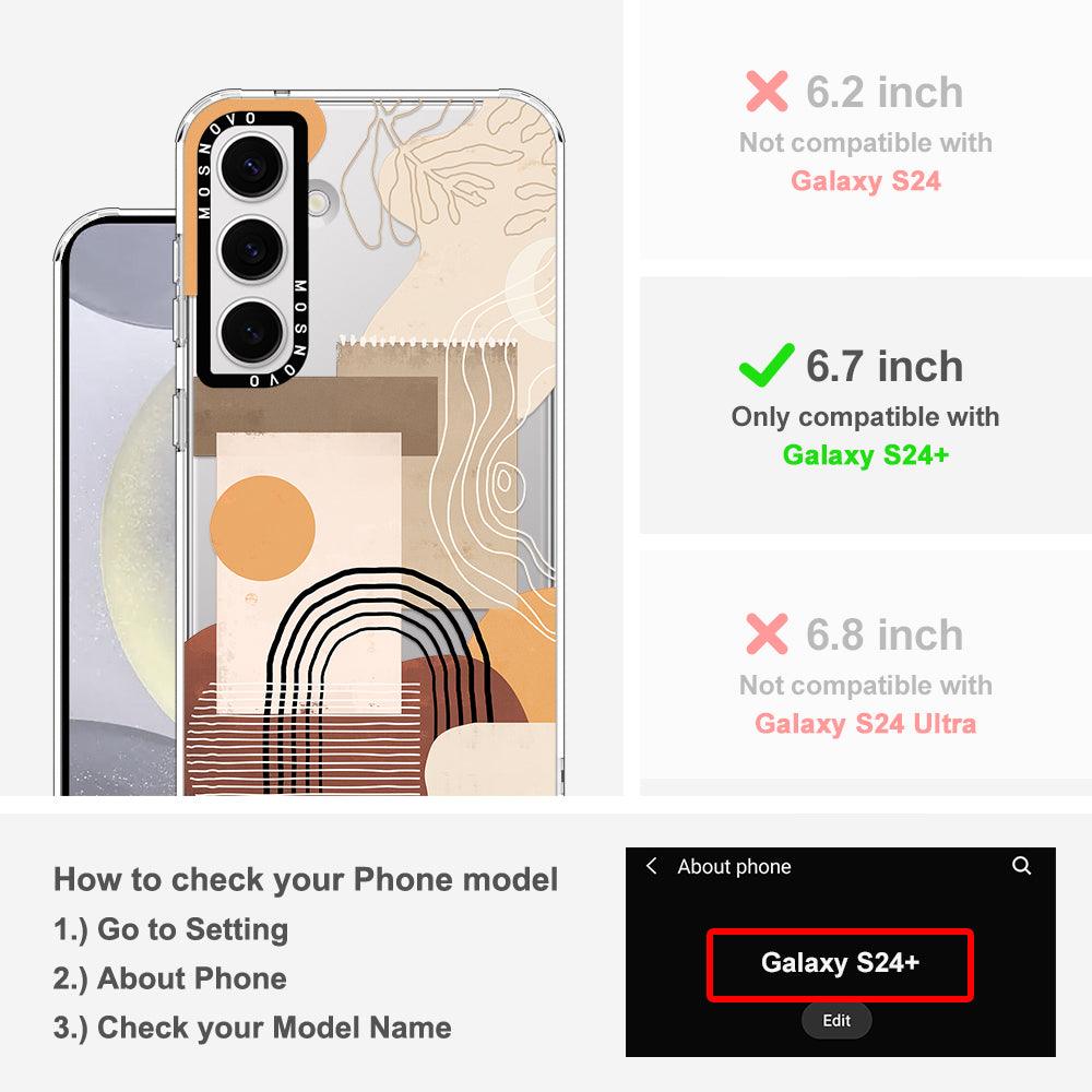 Minimalist Abstract Art Phone Case - Samsung Galaxy S24 Plus Case - MOSNOVO