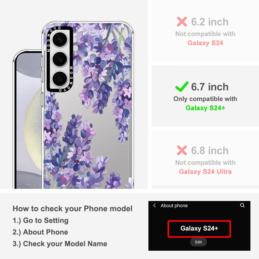 Lavender Phone Case - Samsung Galaxy S24 Plus Case - MOSNOVO
