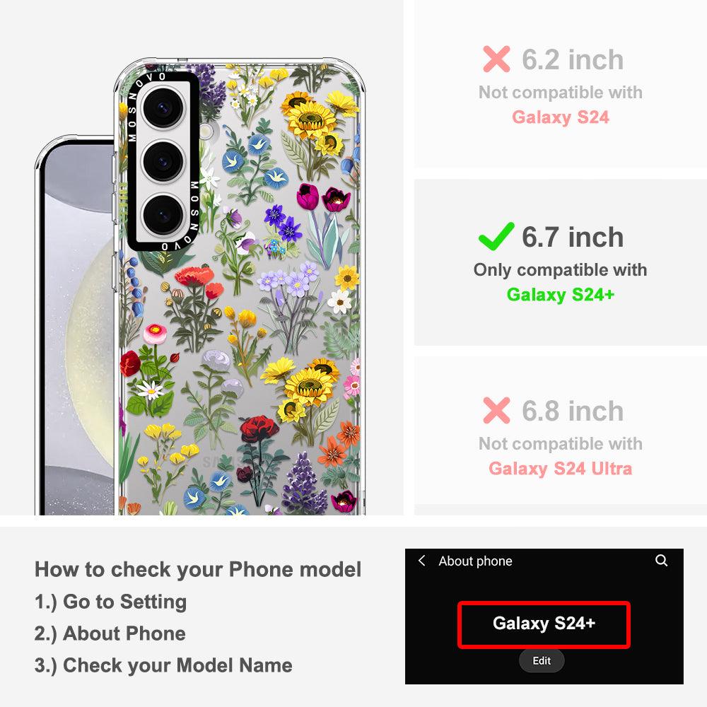 Wildflowers Phone Case - Samsung Galaxy S24 Plus Case - MOSNOVO