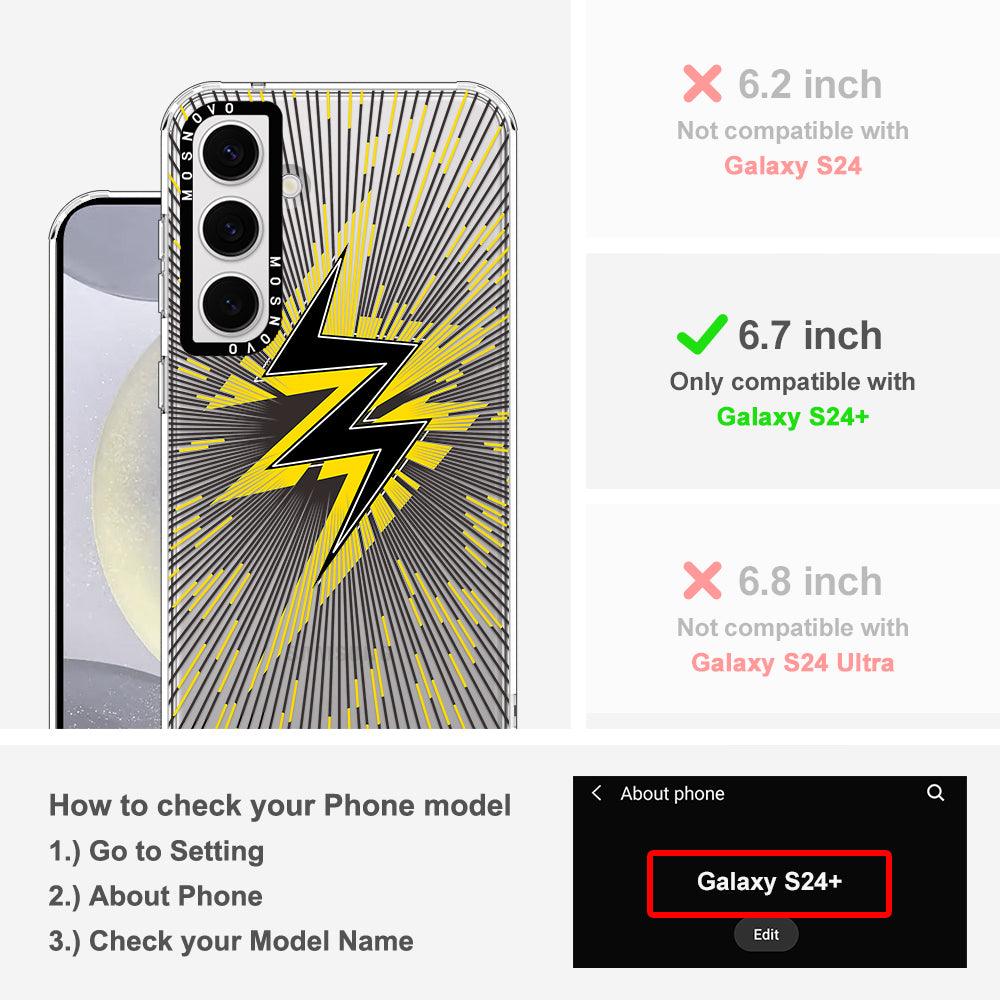 Lightning Bolt Phone Case - Samsung Galaxy S24 Plus Case - MOSNOVO