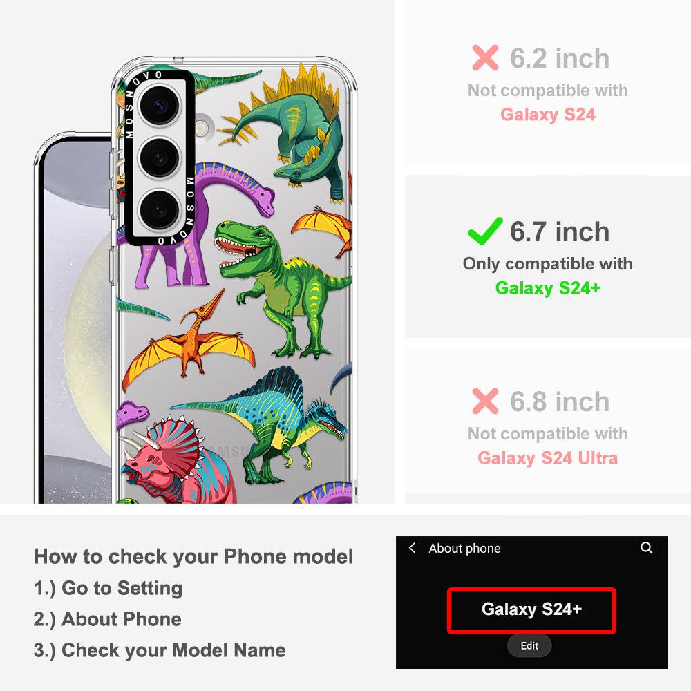 Dinosaur World Phone Case - Samsung Galaxy S24 Plus Case - MOSNOVO