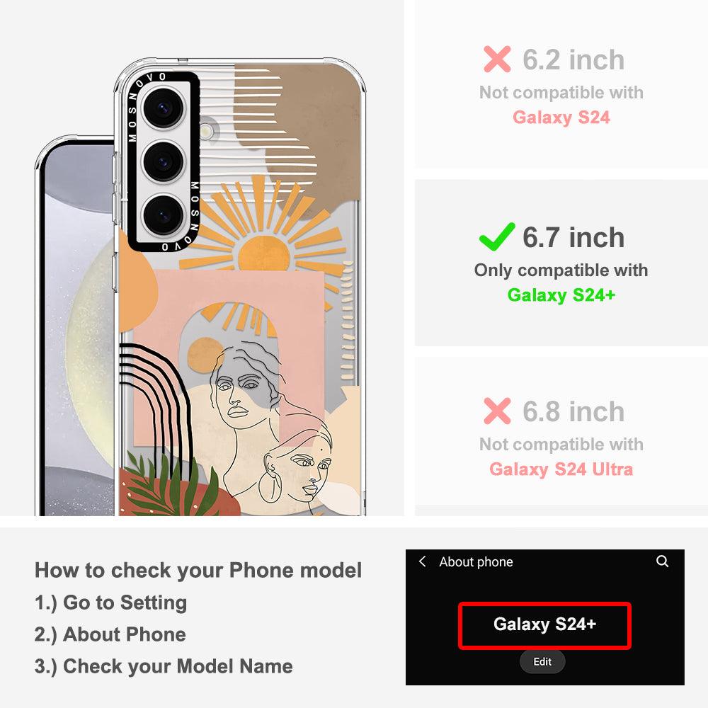 Modern Collage Art Phone Case - Samsung Galaxy S24 Plus Case - MOSNOVO