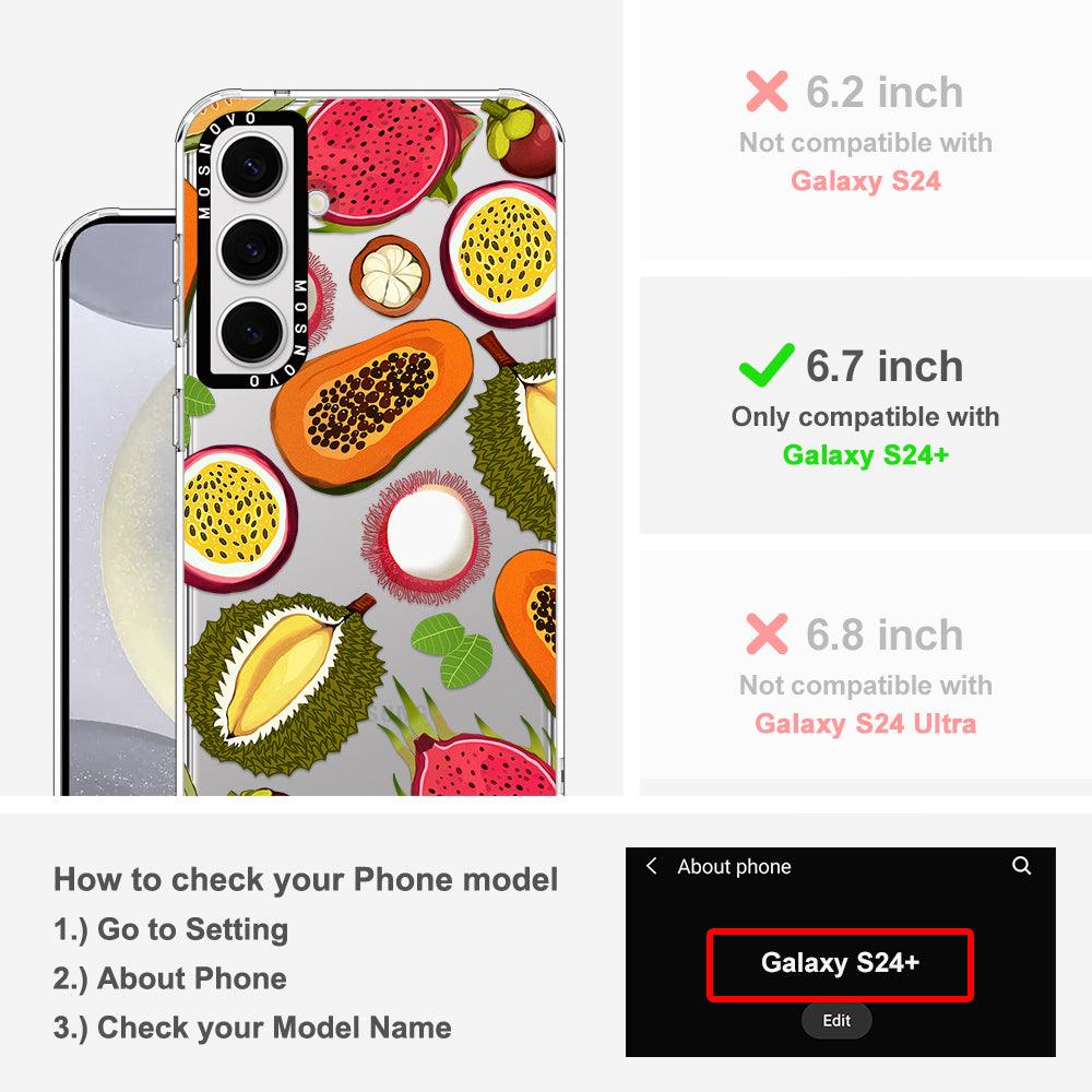 Tropical Fruits Phone Case - Samsung Galaxy S24 Plus Case - MOSNOVO
