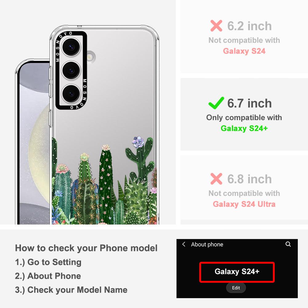 Succulents Garden Phone Case - Samsung Galaxy S24 Plus Case - MOSNOVO