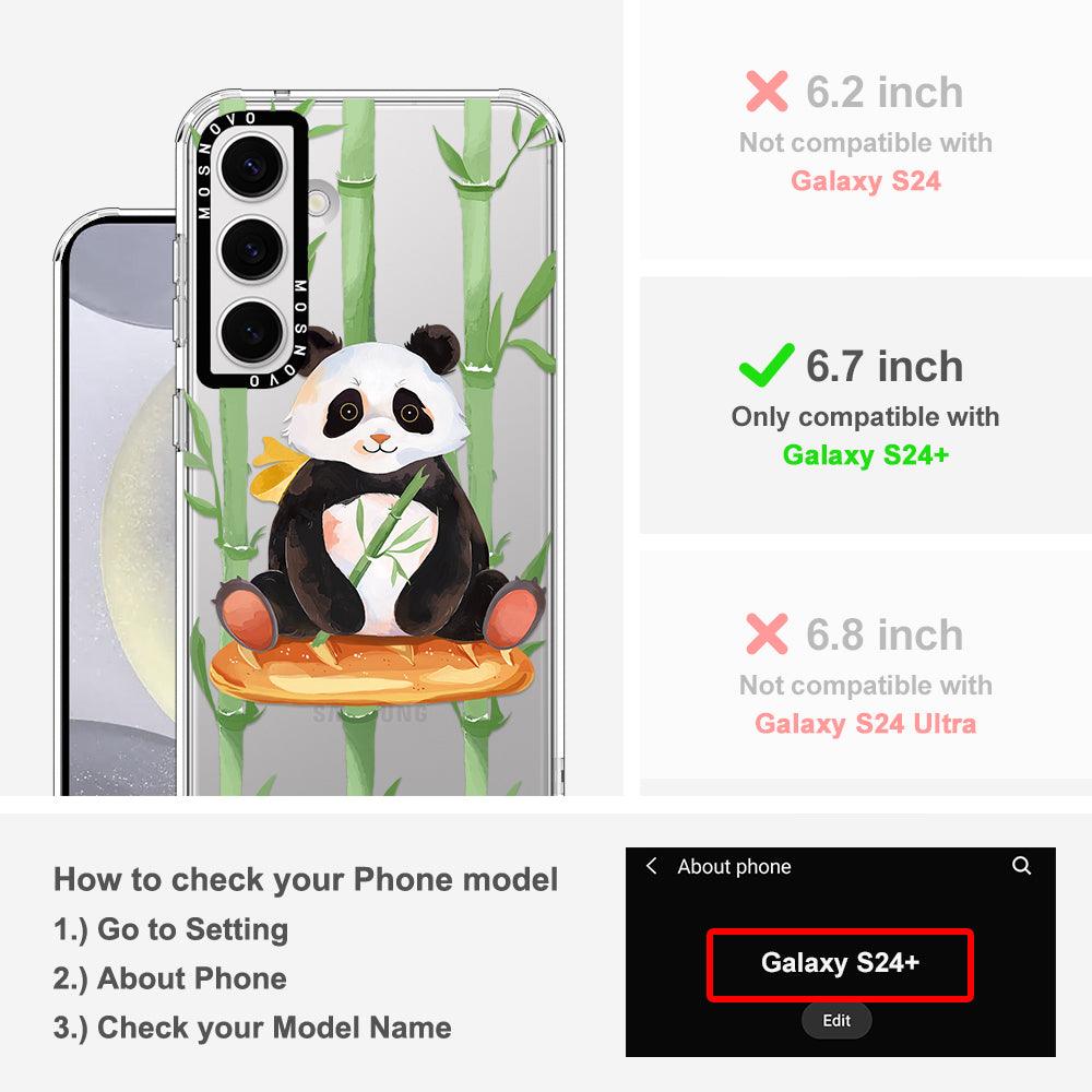 Bambo Panda Phone Case - Samsung Galaxy S24 Plus Case - MOSNOVO