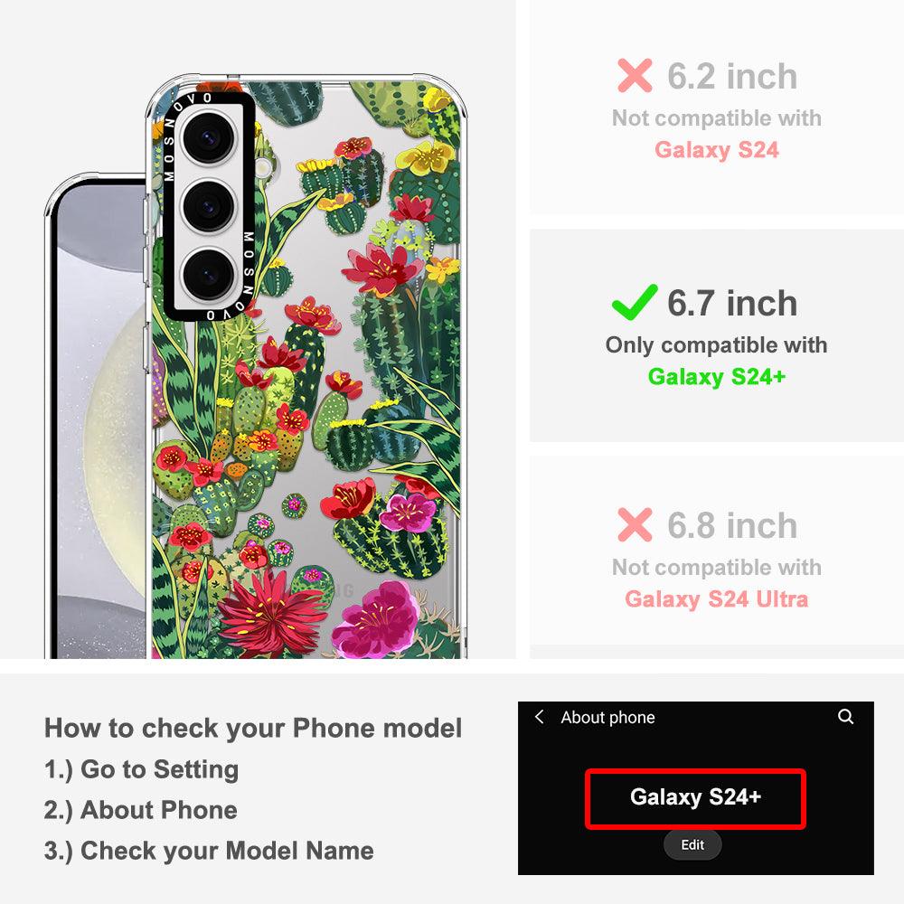 Cactus Garden Phone Case - Samsung Galaxy S24 Plus Case - MOSNOVO