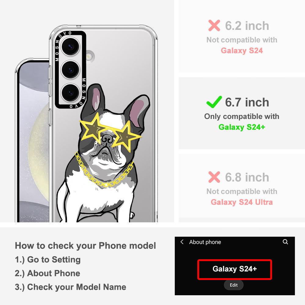 Cool French Bulldog Phone Case - Samsung Galaxy S24 Plus Case - MOSNOVO