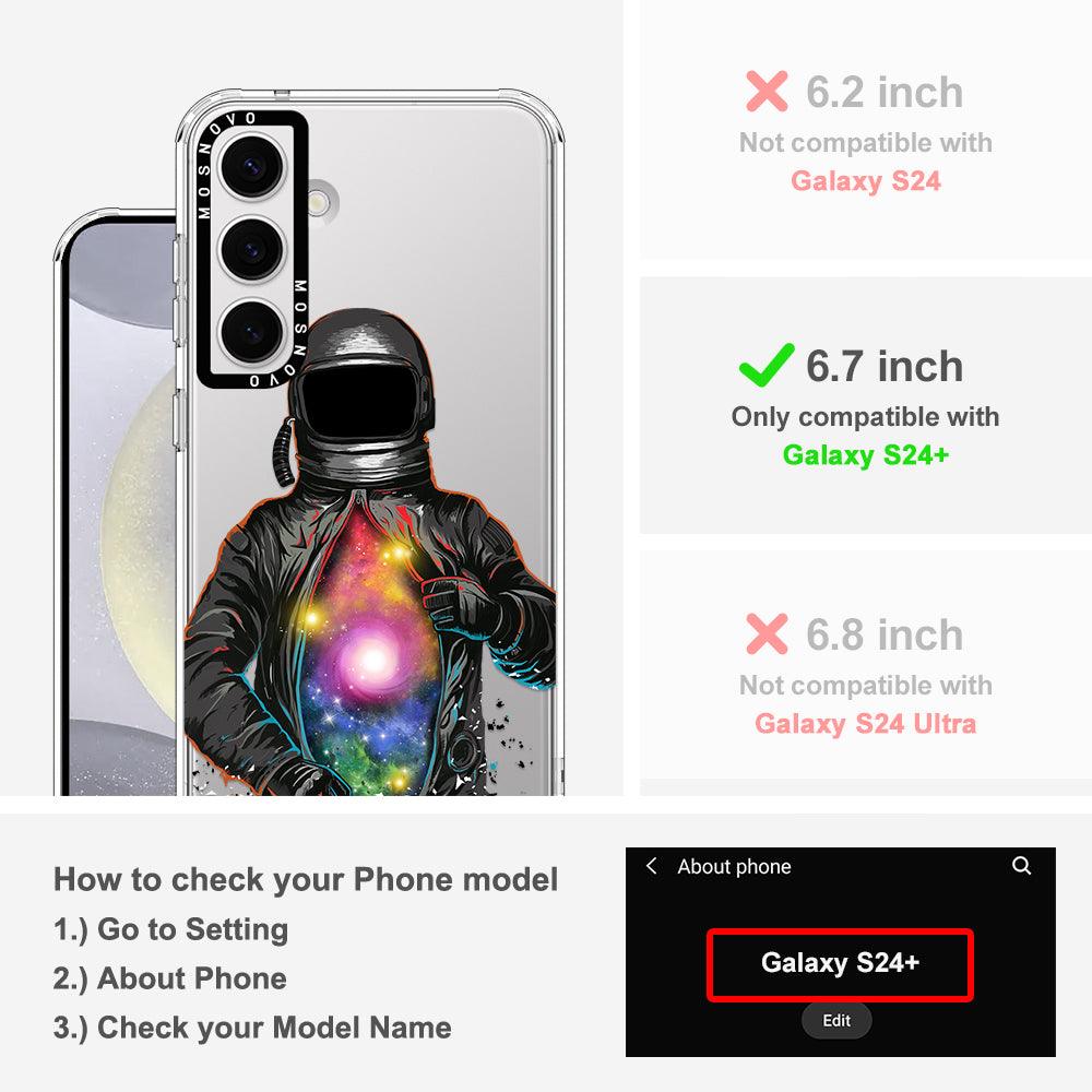 Mystery Astronaut Phone Case - Samsung Galaxy S24 Plus Case - MOSNOVO