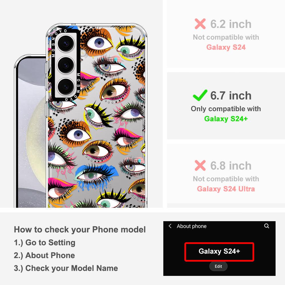 Art of Eyes Phone Case - Samsung Galaxy S24 Plus Case - MOSNOVO