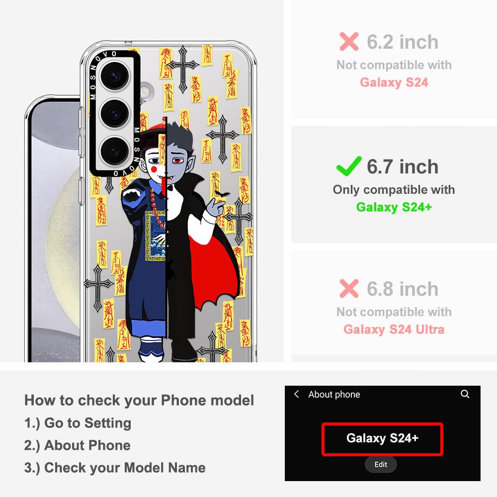 Zombie Vs Vampire Phone Case - Samsung Galaxy S24 Plus Case - MOSNOVO