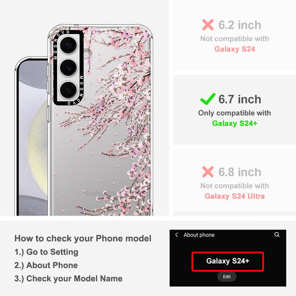 Cherry Blossoms Phone Case - Samsung Galaxy S24 Plus Case - MOSNOVO