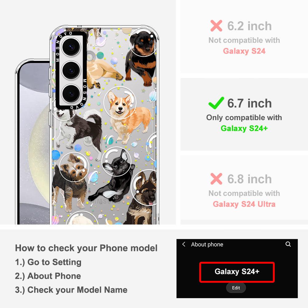 Space Dog Phone Case - Samsung Galaxy S24 Plus Case - MOSNOVO