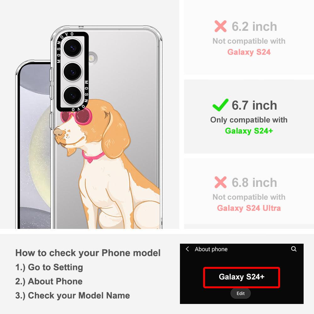 Cute Beagle Phone Case - Samsung Galaxy S24 Plus Case - MOSNOVO