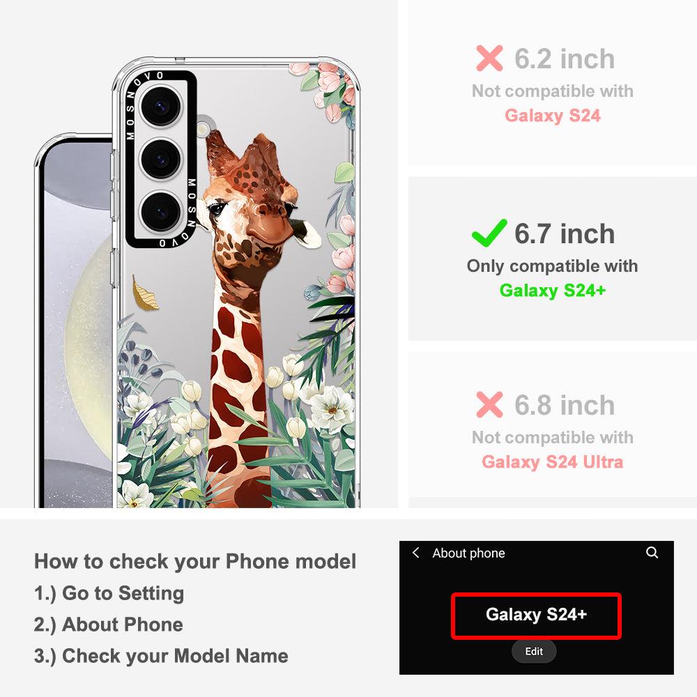 Giraffe Garden Phone Case - Samsung Galaxy S24 Plus Case - MOSNOVO