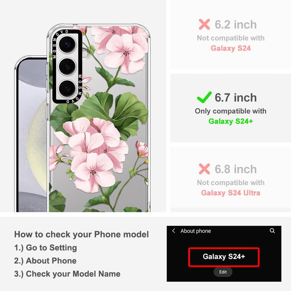 Geranium Phone Case - Samsung Galaxy S24 Plus Case - MOSNOVO