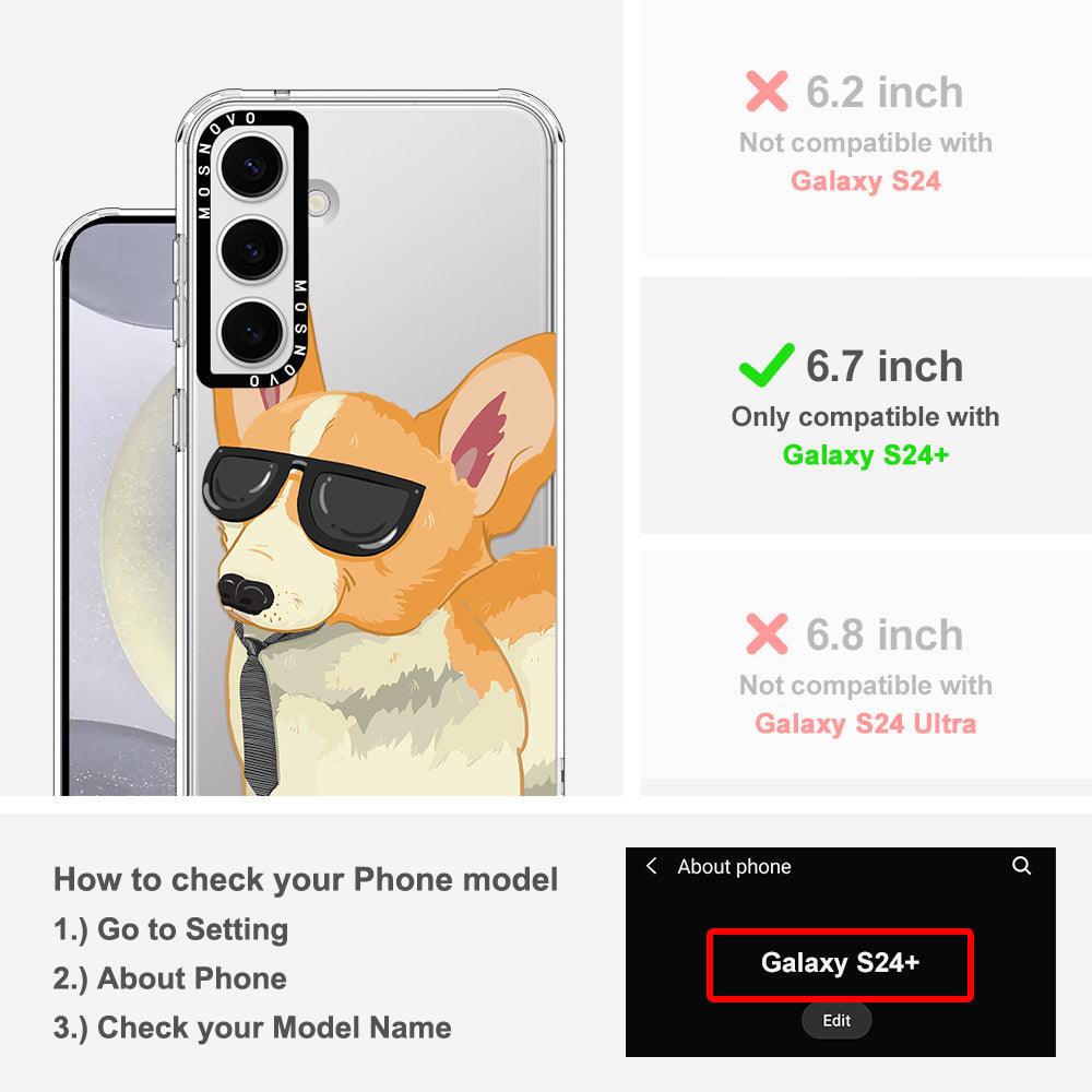 Fluffy Corgi Phone Case - Samsung Galaxy S24 Plus Case - MOSNOVO