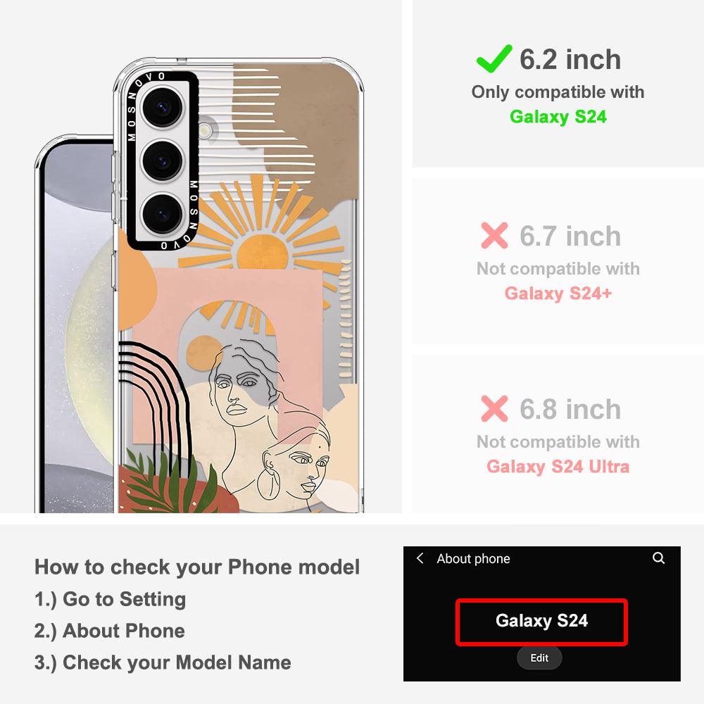 Modern Collage Art Phone Case - Samsung Galaxy S24 Case - MOSNOVO