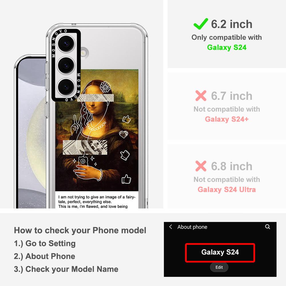 Selfie Artwork Phone Case - Samsung Galaxy S24 Case - MOSNOVO