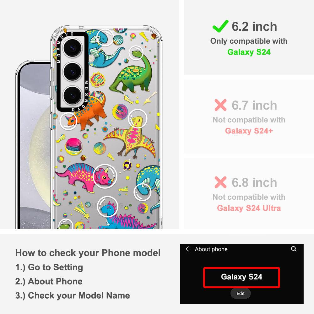 Dinosaur Planet Phone Case - Samsung Galaxy S24 Case - MOSNOVO