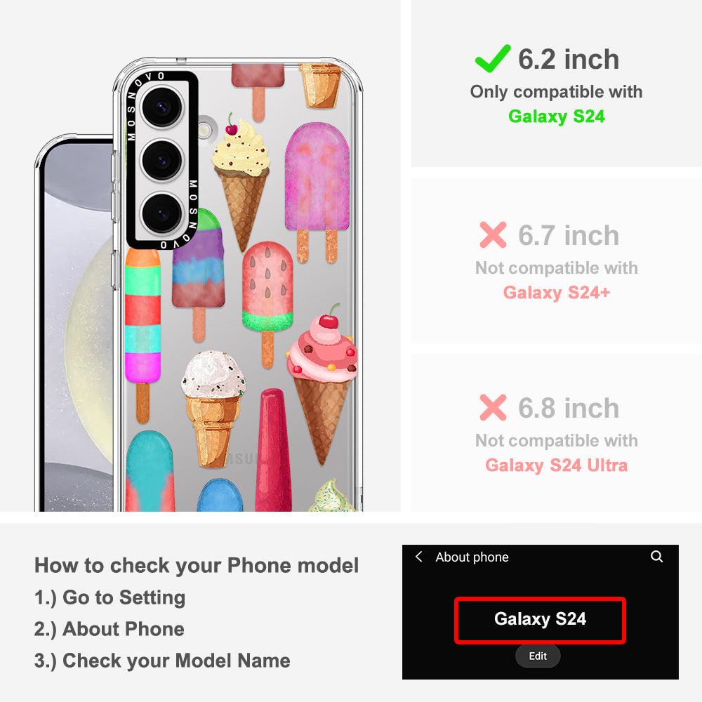 Ice Cream Phone Case - Samsung Galaxy S24 Case - MOSNOVO