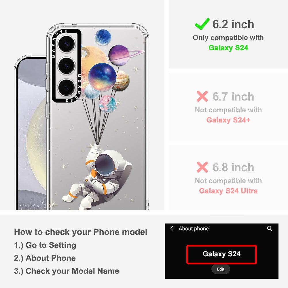 Astronaut Planet Phone Case - Samsung Galaxy S24 Case - MOSNOVO