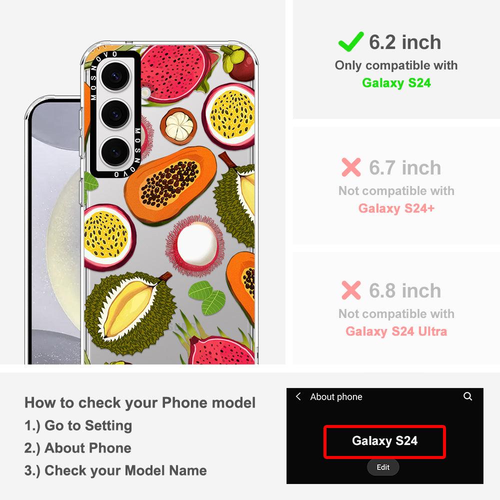 Tropical Fruits Phone Case - Samsung Galaxy S24 Case - MOSNOVO