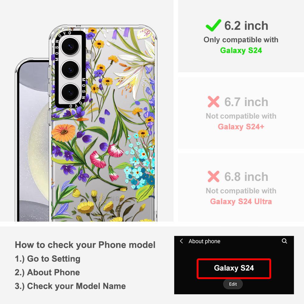 Floral Garden Phone Case - Samsung Galaxy S24 Case - MOSNOVO