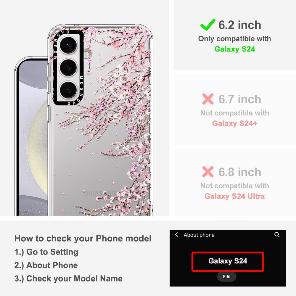 Cherry Blossoms Phone Case - Samsung Galaxy S24 Case - MOSNOVO