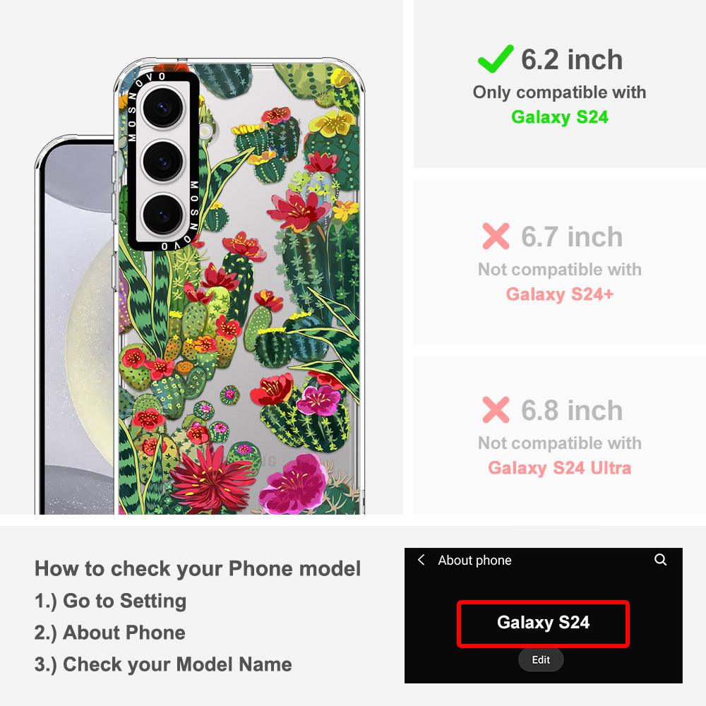Cactus Garden Phone Case - Samsung Galaxy S24 Case - MOSNOVO