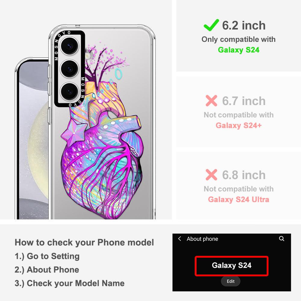 Art of Heart Phone Case - Samsung Galaxy S24 Case - MOSNOVO