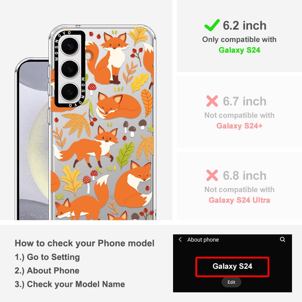 Autumn Fox Phone Case - Samsung Galaxy S24 Case - MOSNOVO