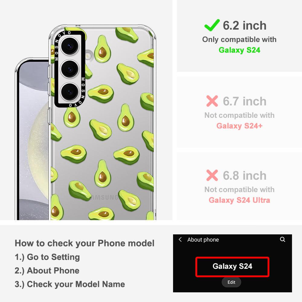 Avocado Phone Case - Samsung Galaxy S24 Case - MOSNOVO