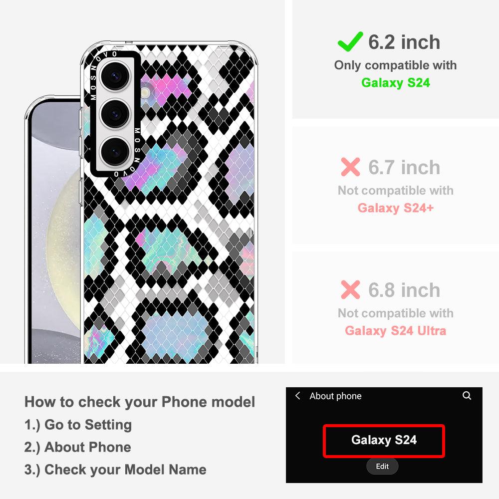 Aurora Snake Print Phone Case - Samsung Galaxy S24 Case - MOSNOVO