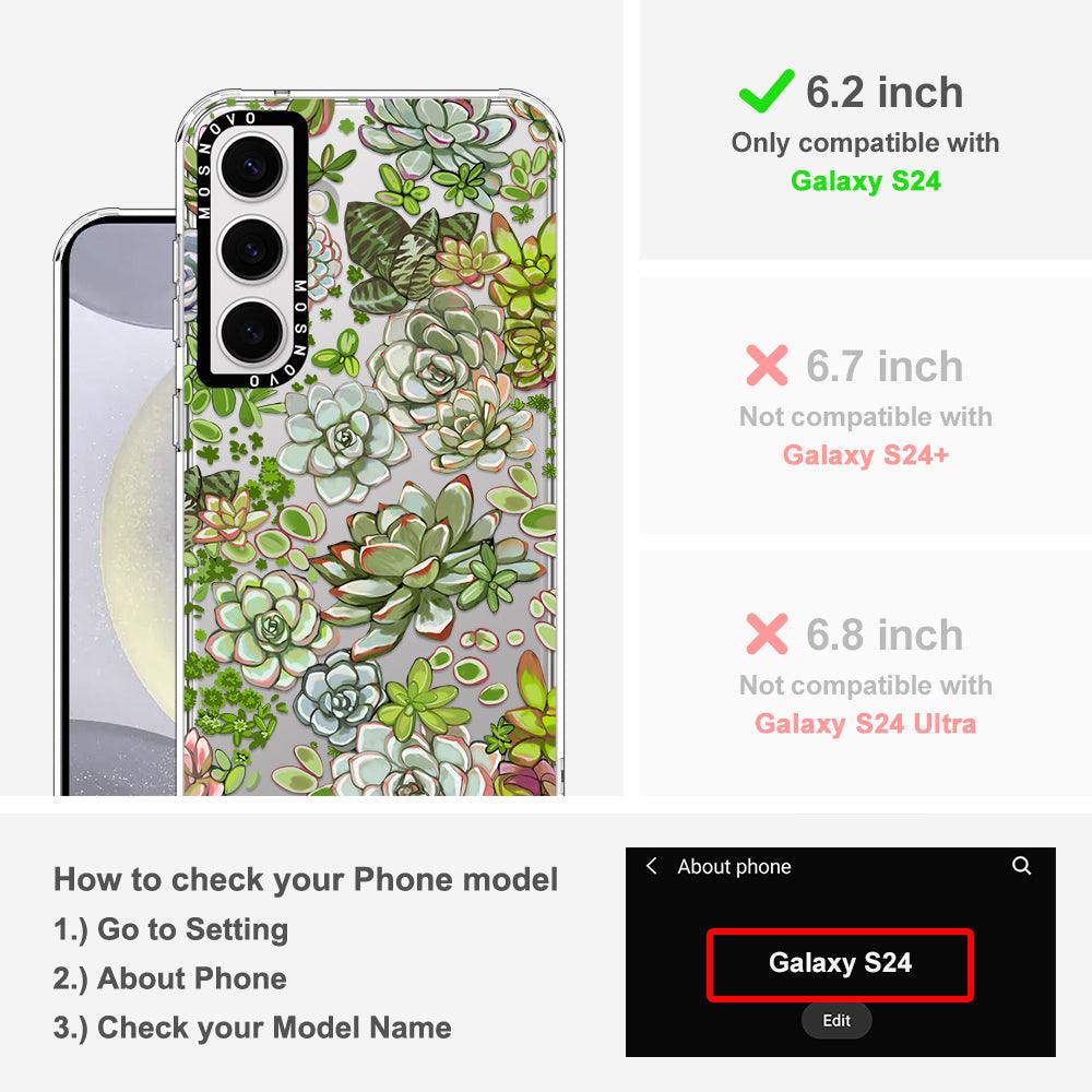 Succulents Phone Case - Samsung Galaxy S24 Case - MOSNOVO