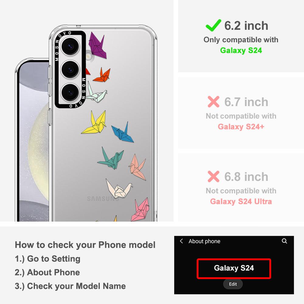 Paper Crane Phone Case - Samsung Galaxy S24 Case - MOSNOVO