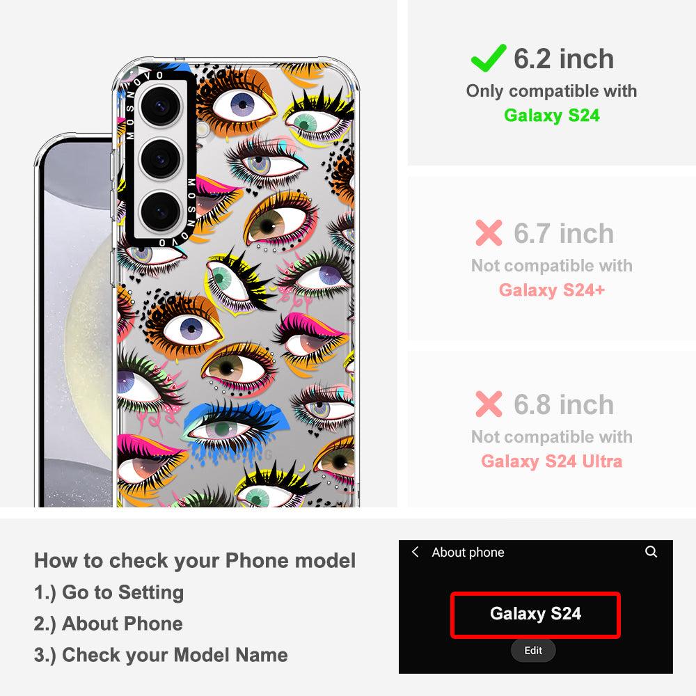 Art of Eyes Phone Case - Samsung Galaxy S24 Case - MOSNOVO