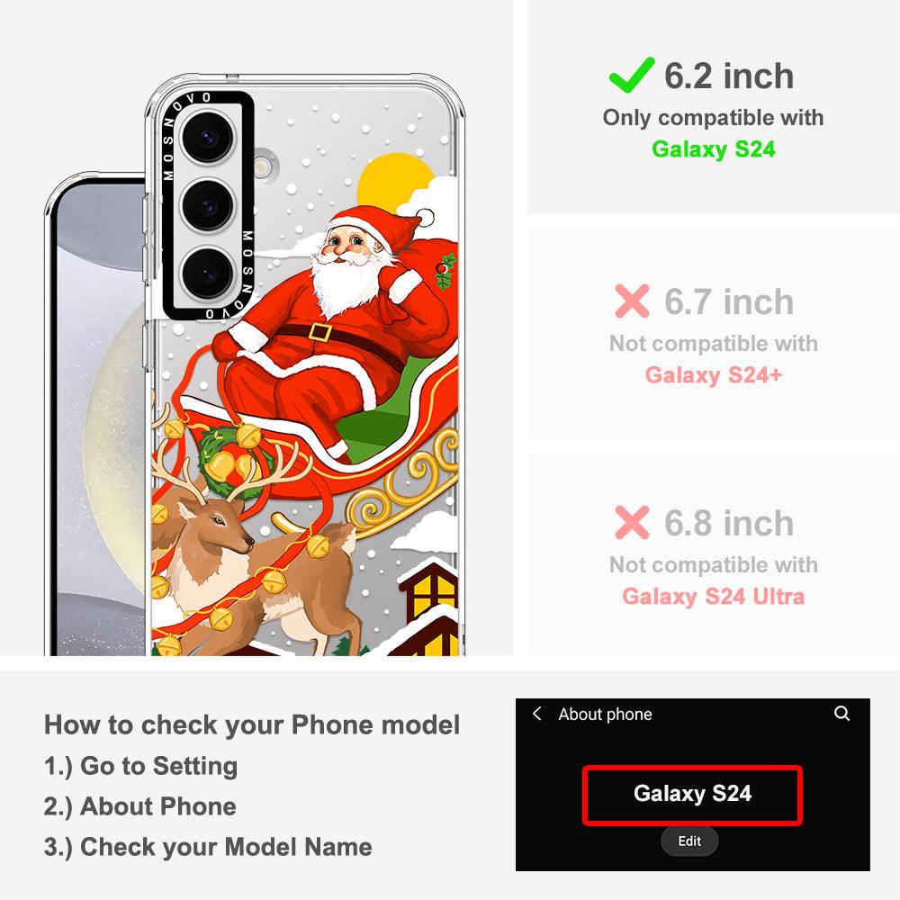 Santa Claus Phone Case - Samsung Galaxy S24 Case - MOSNOVO