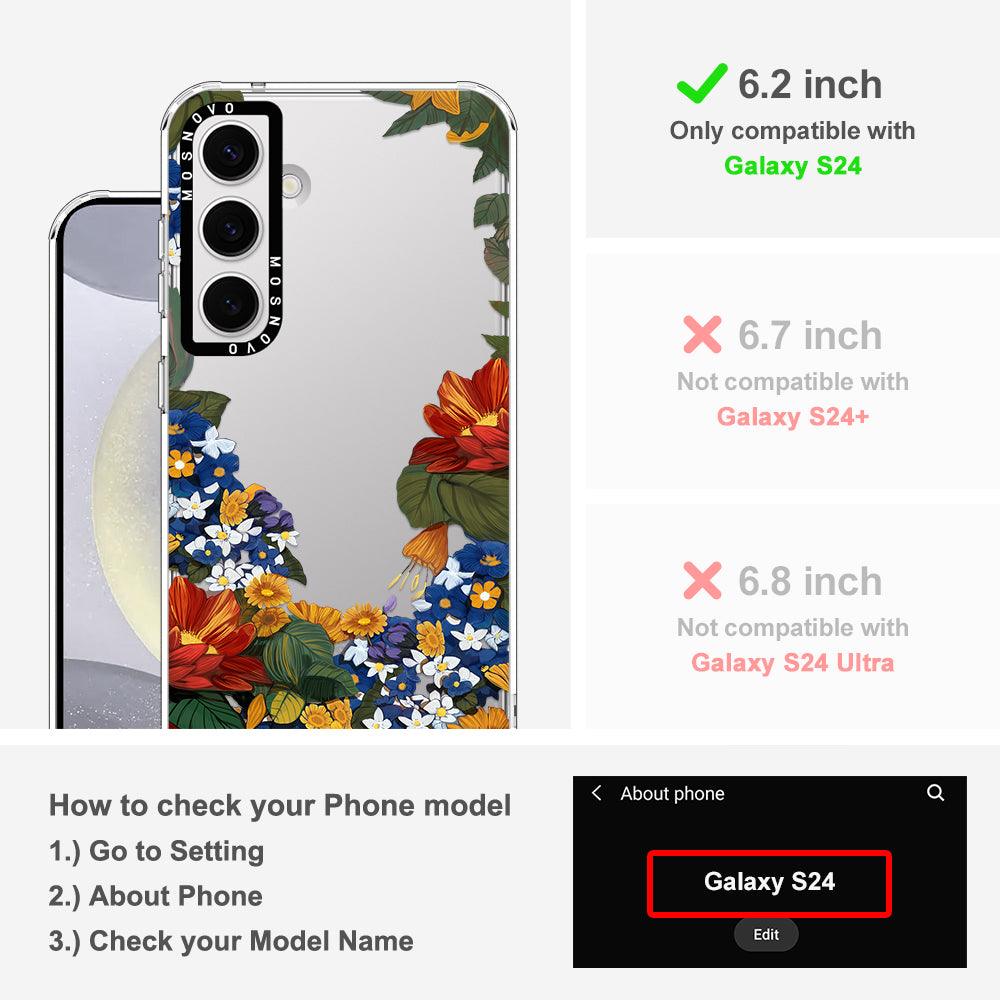 Floral Garden Phone Case - Samsung Galaxy S24 Case - MOSNOVO