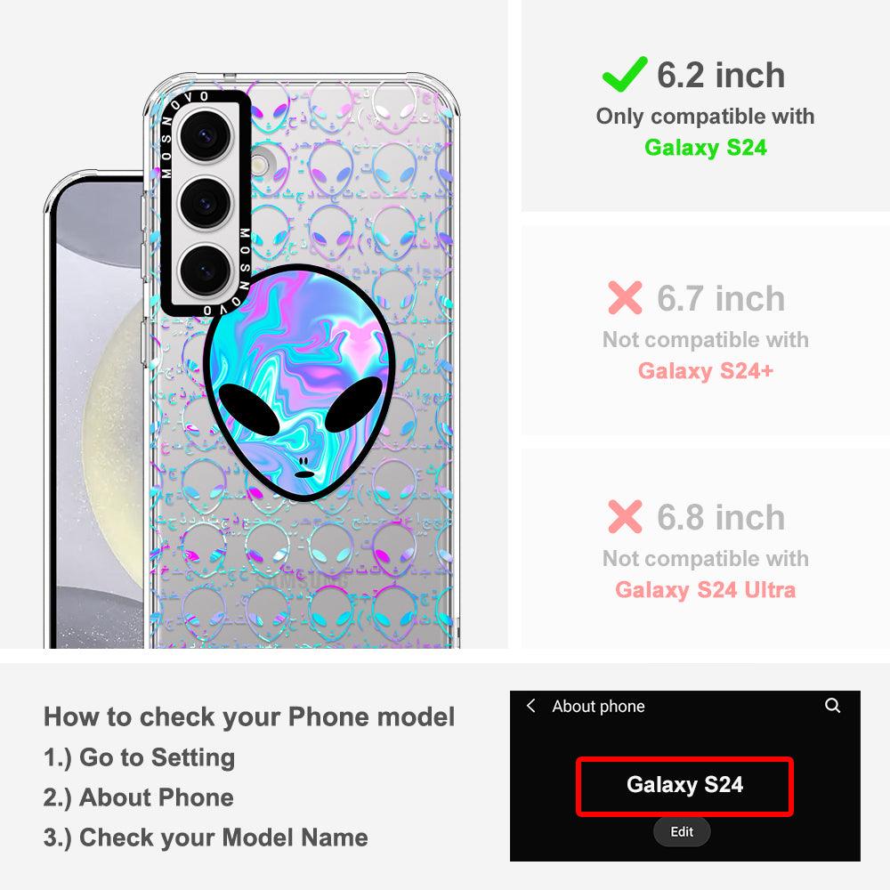 Space Alien Phone Case - Samsung Galaxy S24 Case - MOSNOVO