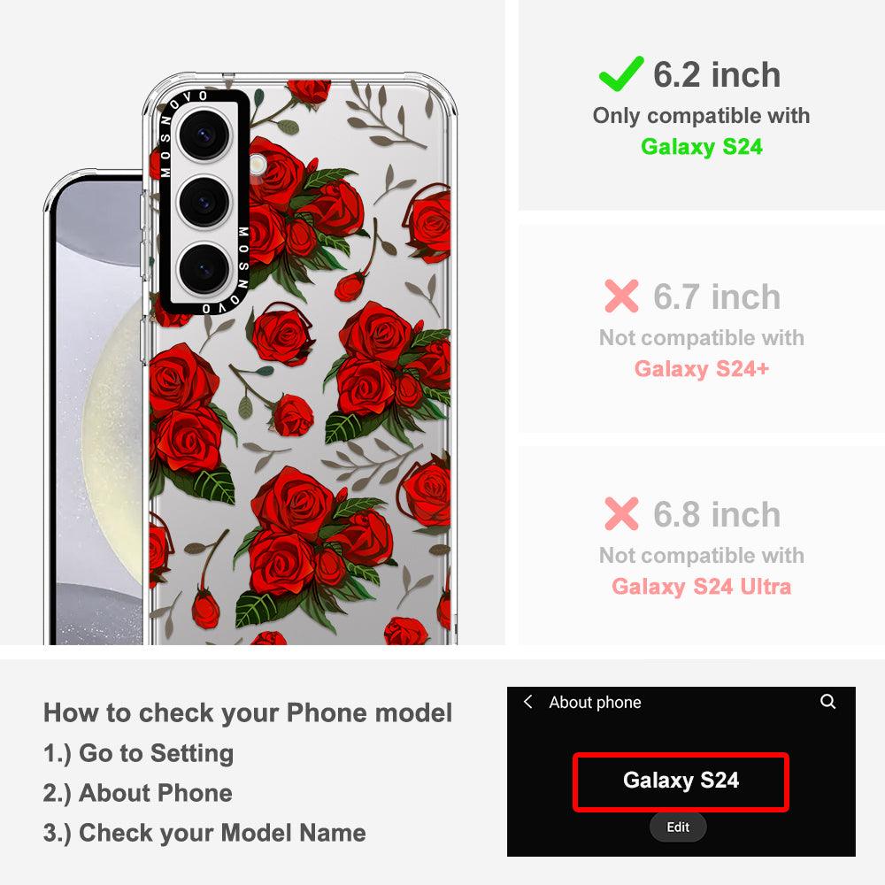 Roses Phone Case - Samsung Galaxy S24 Case - MOSNOVO