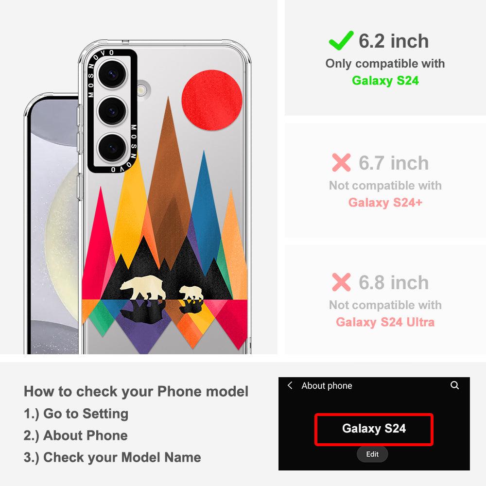 MAMA Bear Phone Case - Samsung Galaxy S24 Case - MOSNOVO