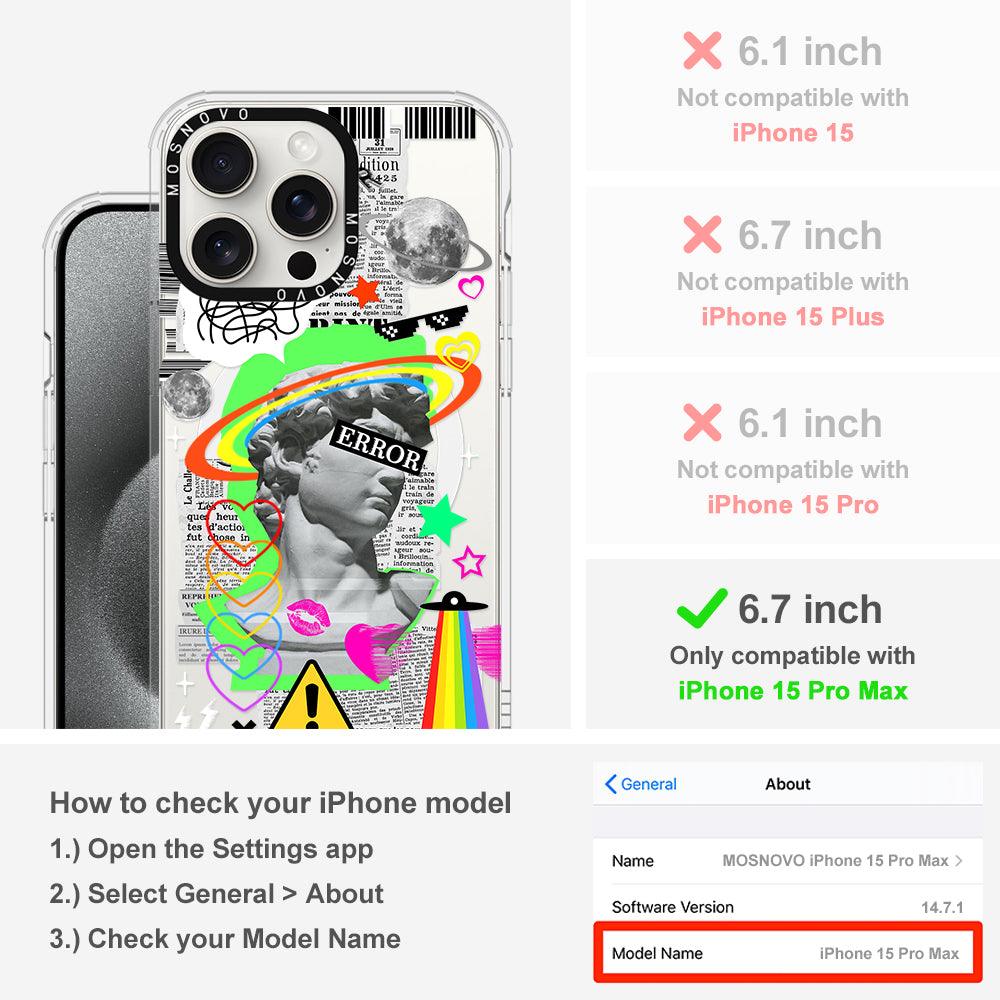 Error Statue Art Phone Case - iPhone 15 Pro Max Case - MOSNOVO